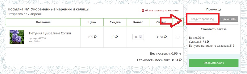 Русский Огород купон