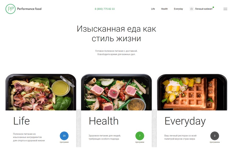  Перфоманс Фуд главная