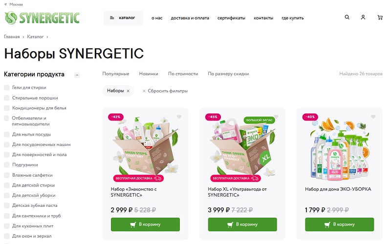 Синергетик акции