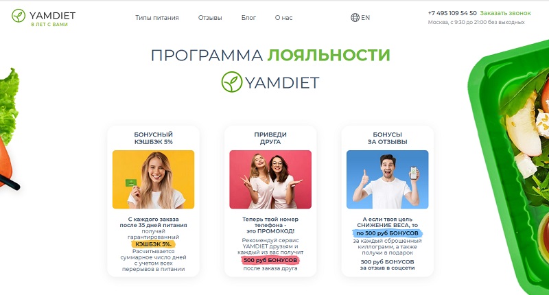 Ямдиет акции