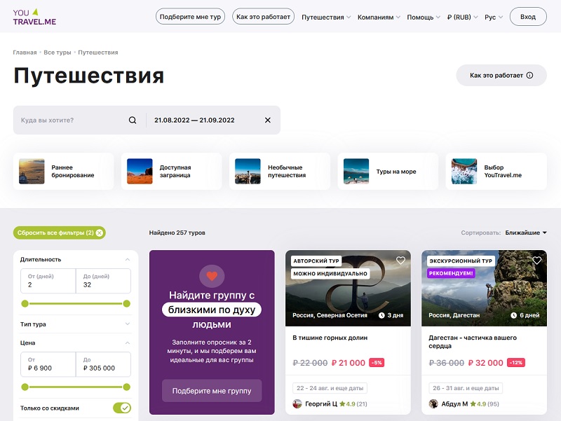 Ю тревел акции