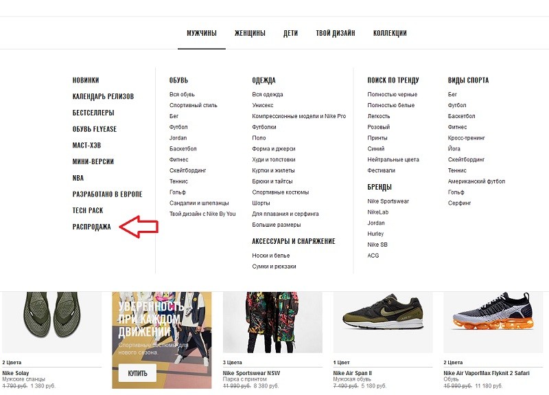 Nike akcii