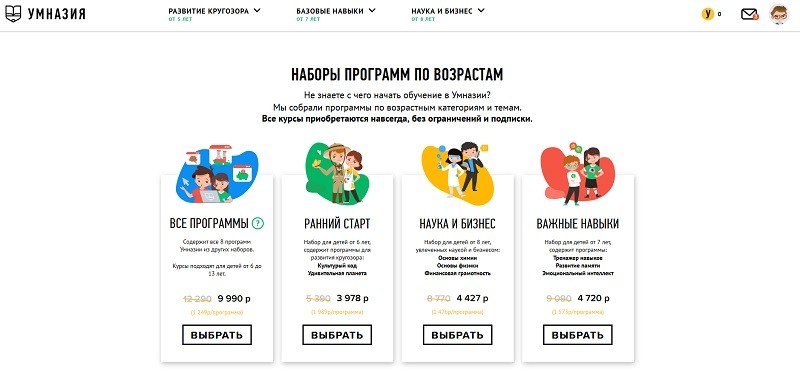 Умназия акции